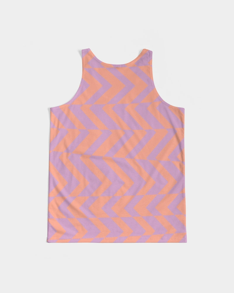 Load image into Gallery viewer, Peach &amp;amp; Orchid Stripe Men&amp;#39;s Tank
