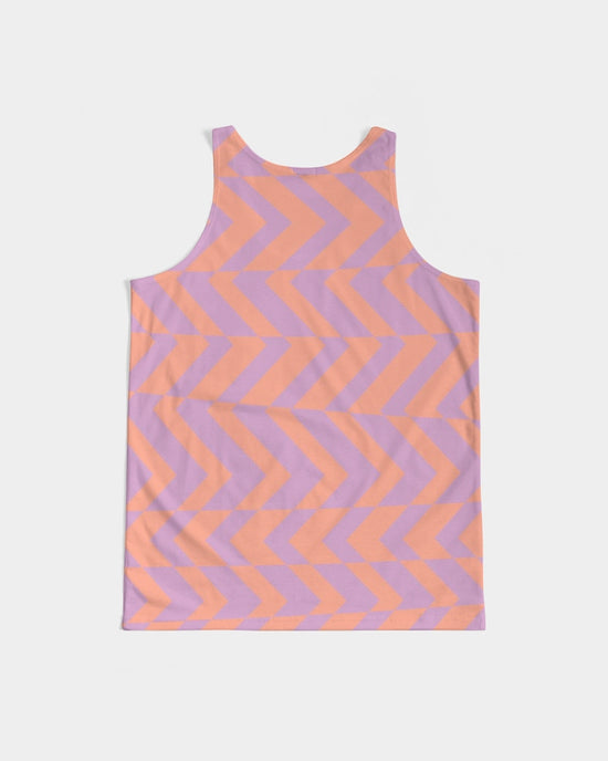 Peach & Orchid Stripe Men's Tank