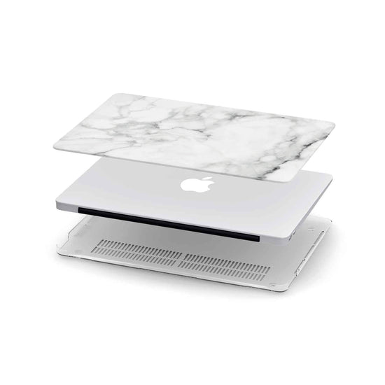 Macbook Hard Shell Case - White Marble