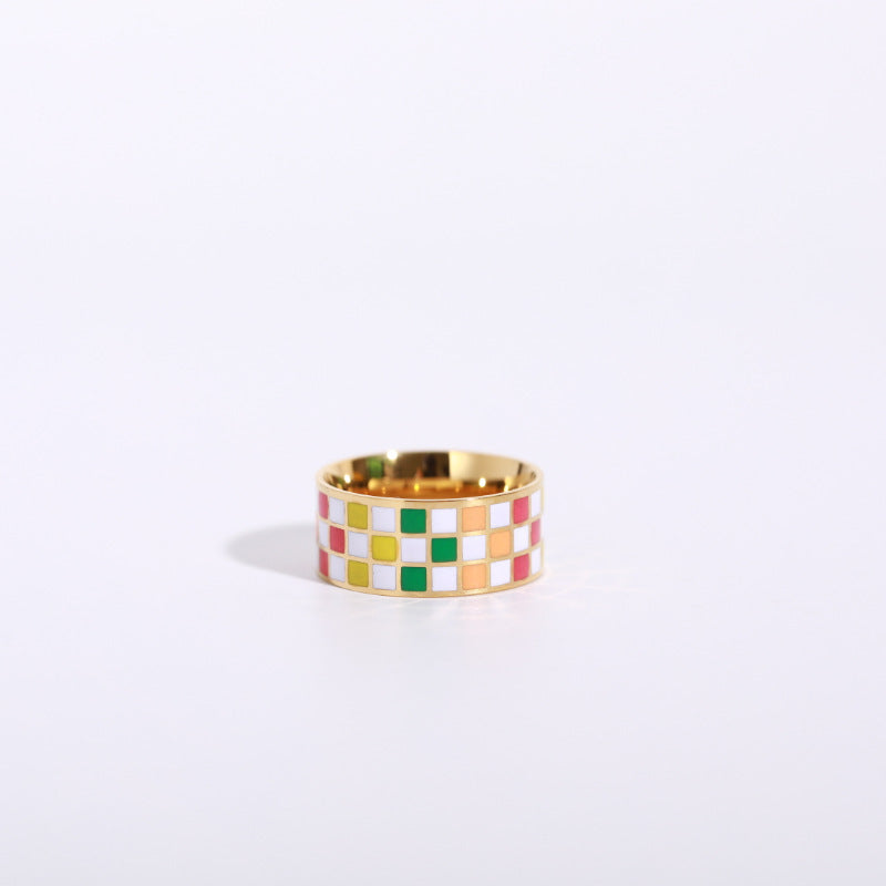 Checkerboard Rings (various colors)