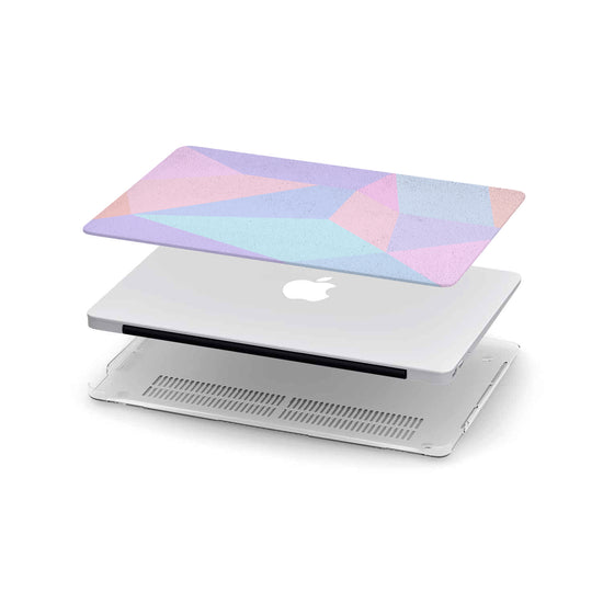 Personalized Macbook Hard Shell Case - Colorful Geometric Concrete