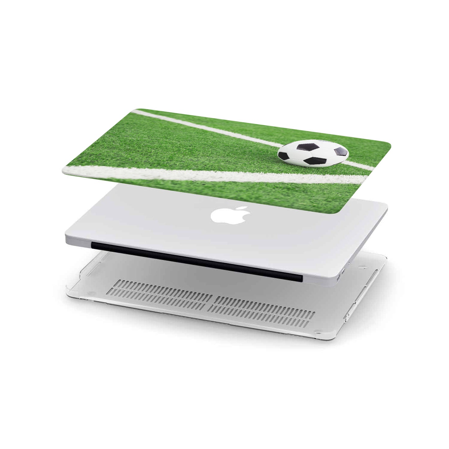 Personalized Macbook Hard Shell Case - Soccer Ball / Football
