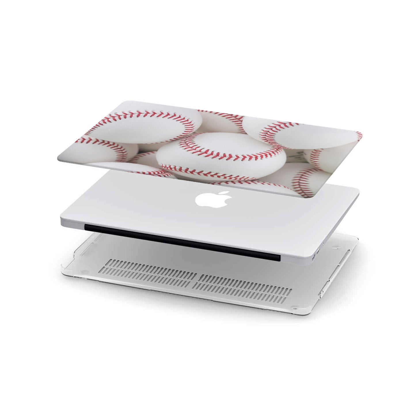 Macbook Hard Shell Case - Baseballs