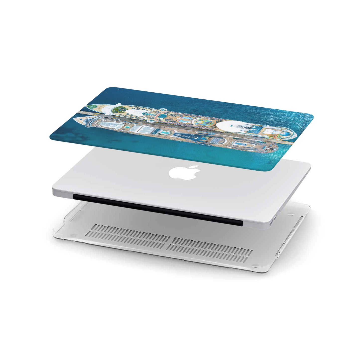 Load image into Gallery viewer, Personalized Macbook Hard Shell Case - Cruise Ships
