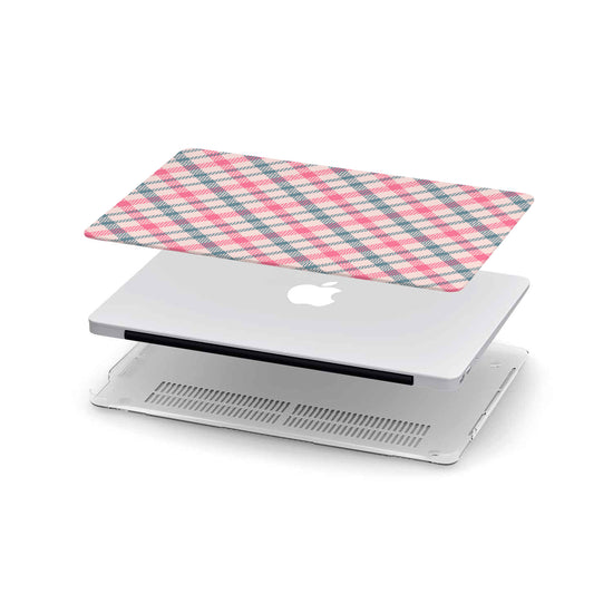 Personalized Macbook Hard Shell Case - Watermelon Check Plaid