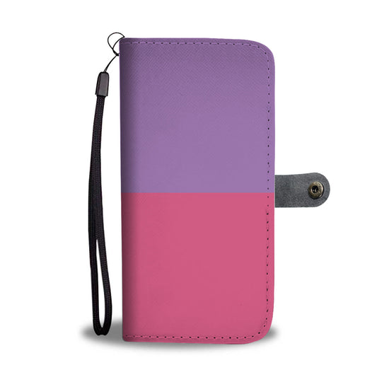 Personalized Raspberry & Orchid Phone Wallet Case