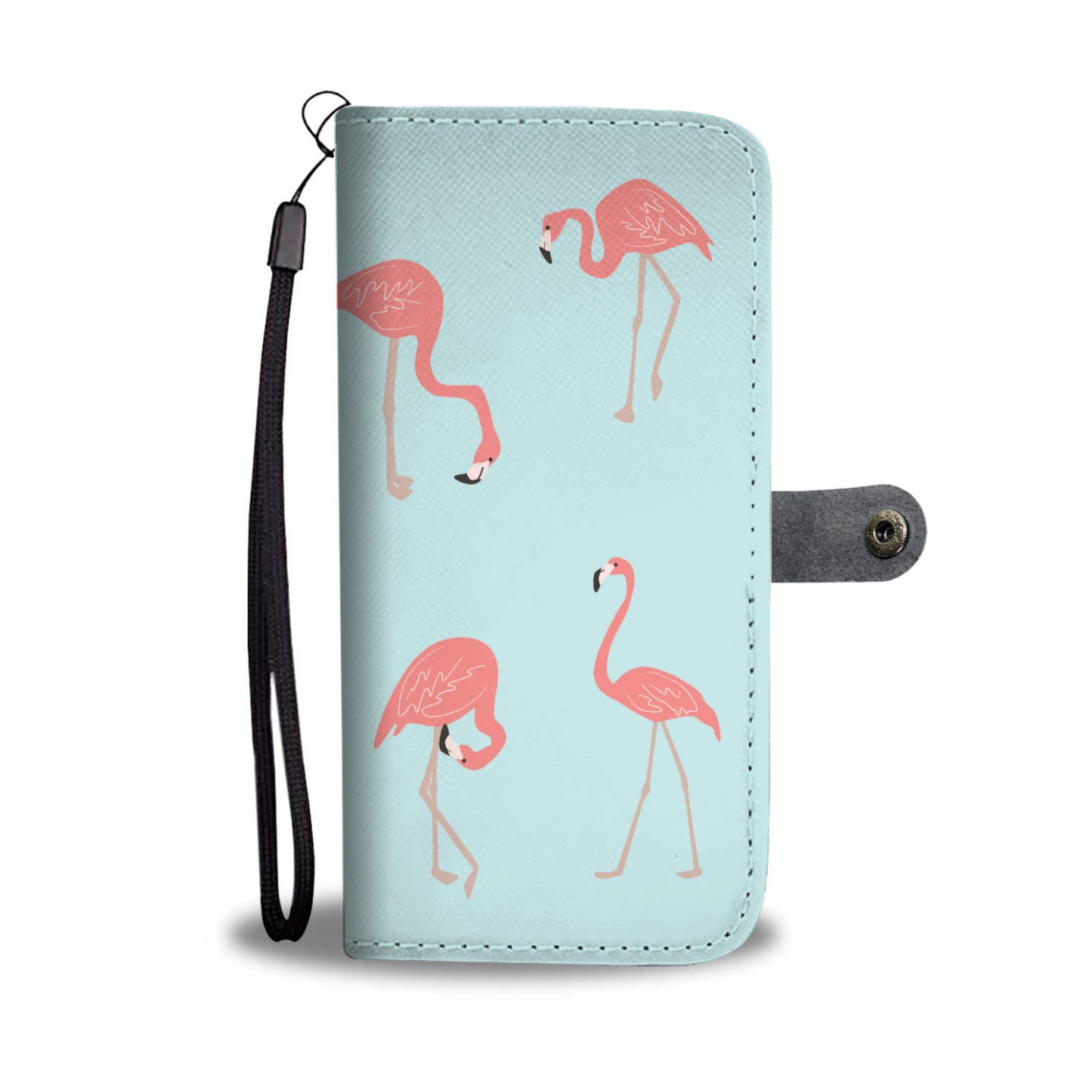 Pink Flamingos Phone Wallet Case