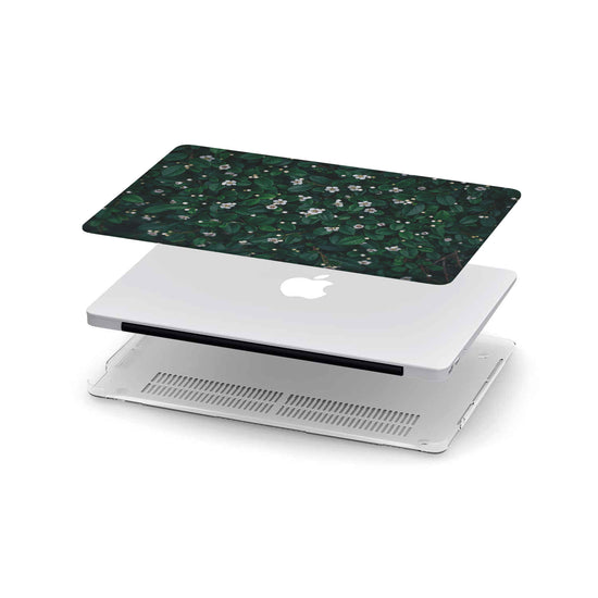 Macbook Hard Shell Case - Little White Flowers