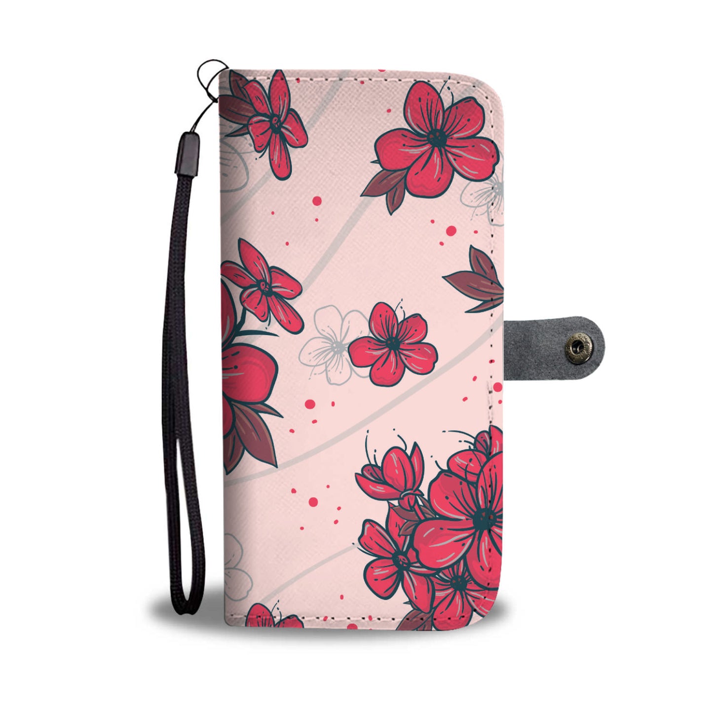 Plum Blossom Phone Wallet Case