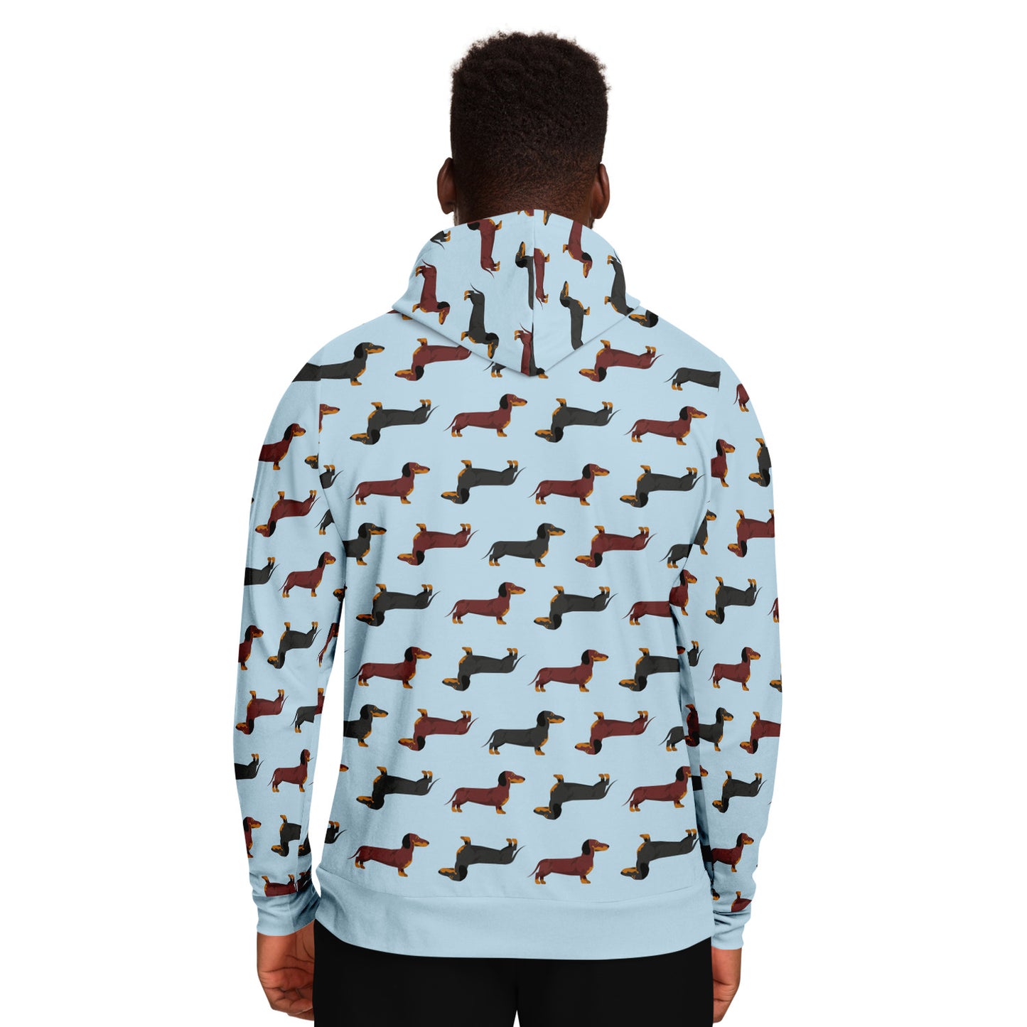 Dachshund Lovers Unisex Hoodie in Blue