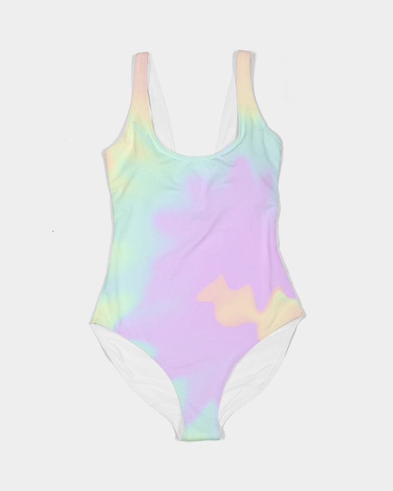 Lilac Mint Tie Dye Women's One-Piece Swimsuit