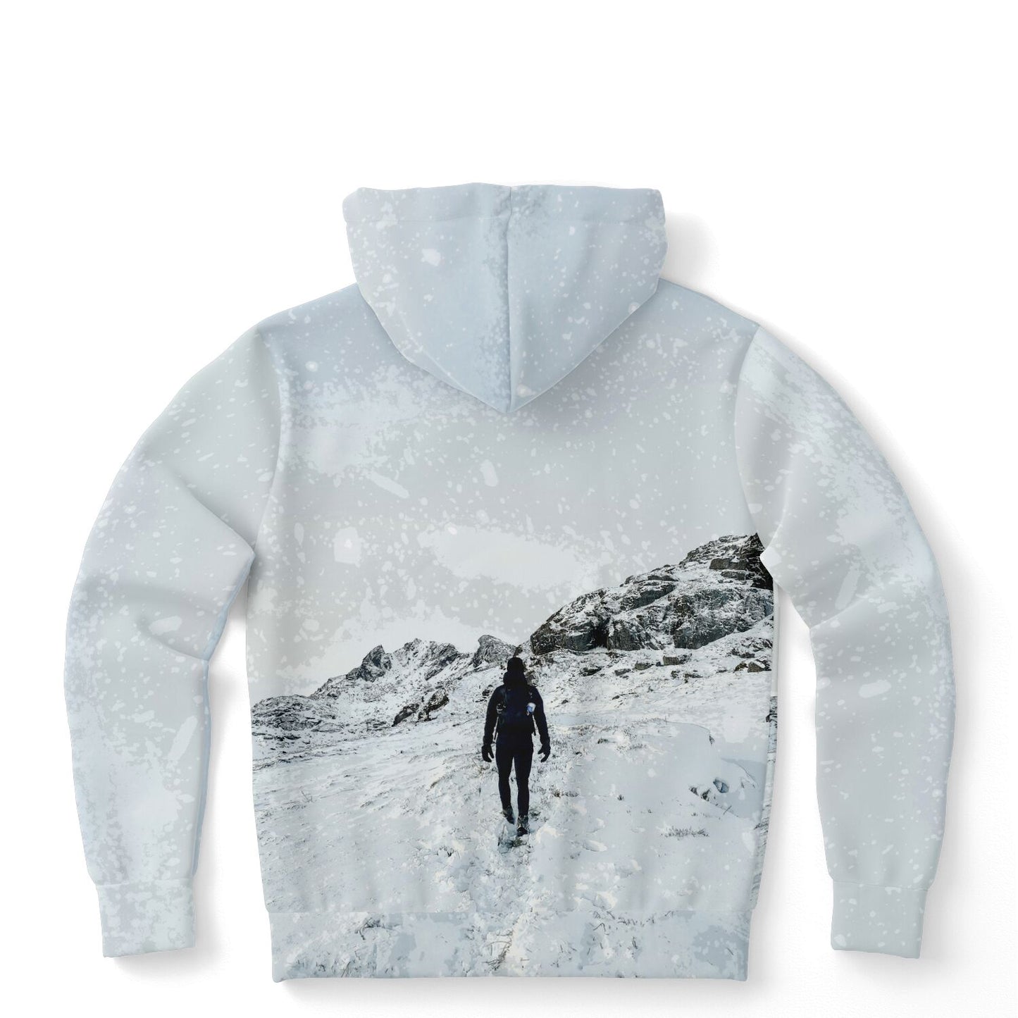 Snow Hiking Unisex Fleece Hoodie