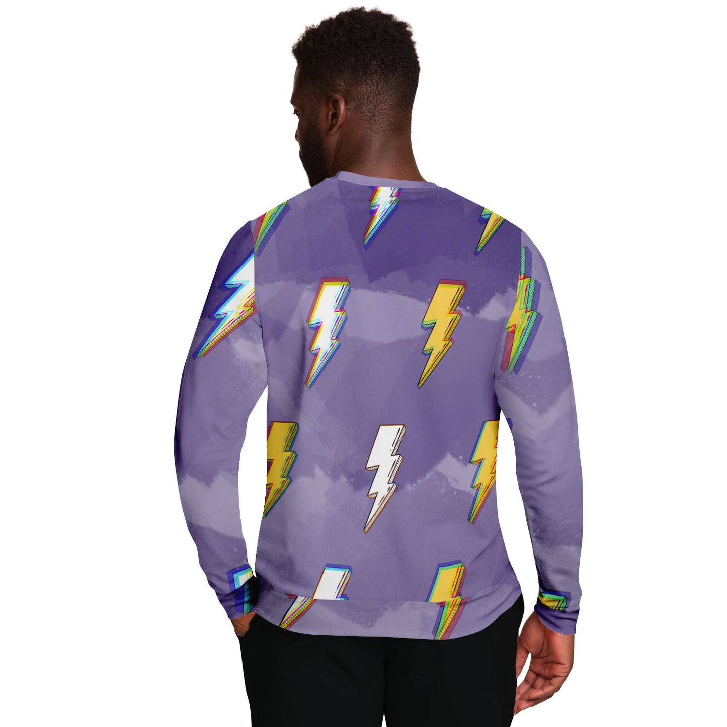 Lightning Bolt Unisex Fleece Sweatshirt