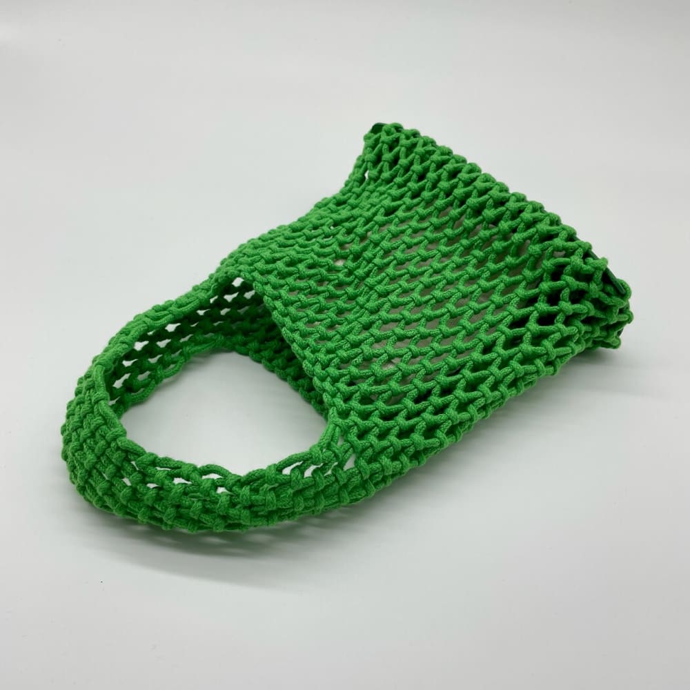 Summer Crochet Tote Bag in Green