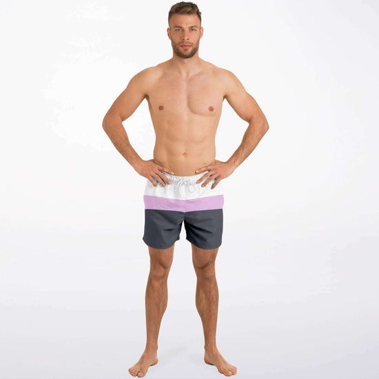 Load image into Gallery viewer, Charcoal Pink Swim Shorts

