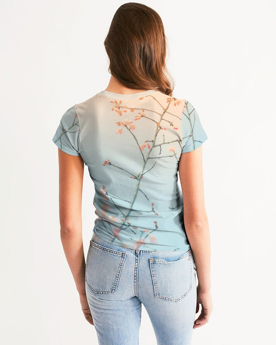 Cherry Blossoms with Bird Women's Tee