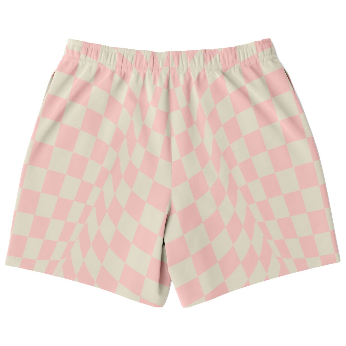 Pink Vanilla Check Fleece Shorts