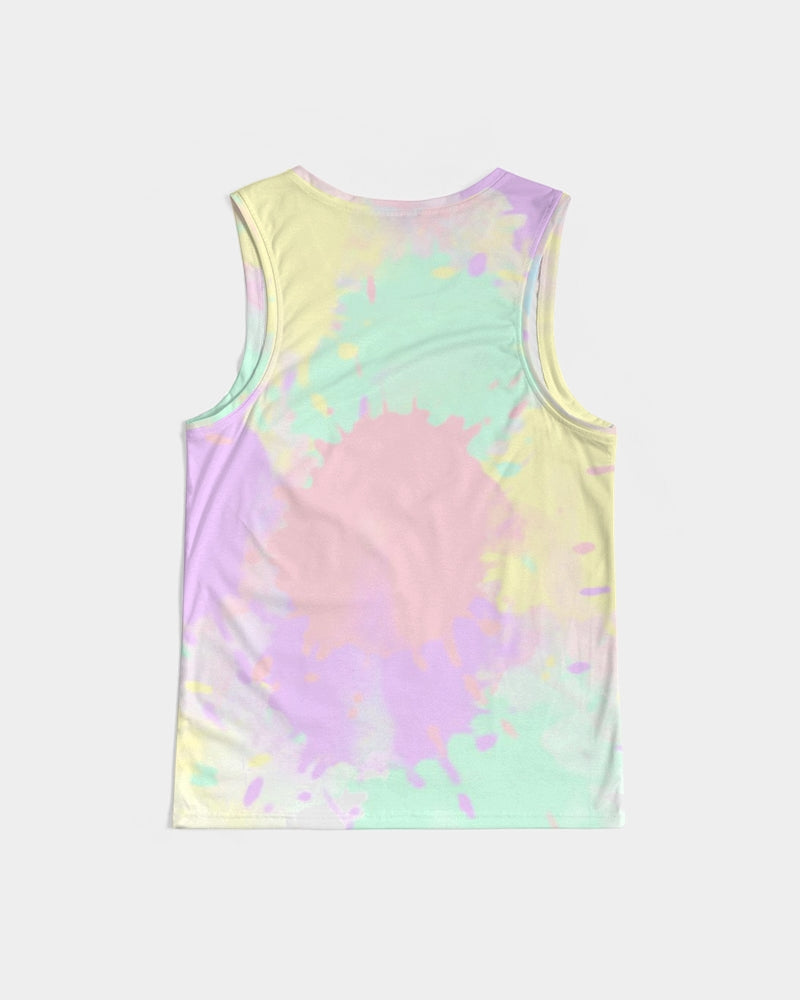 Load image into Gallery viewer, Banana Mint Candy Explosion Tie Dye Men&amp;#39;s Sports Tank
