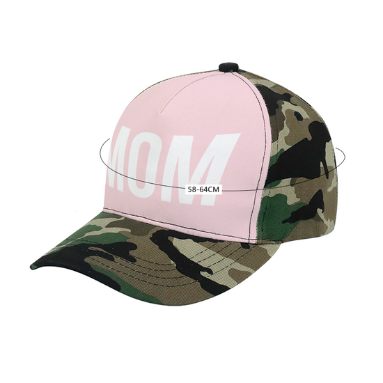 Mom Pink & Camo Cap