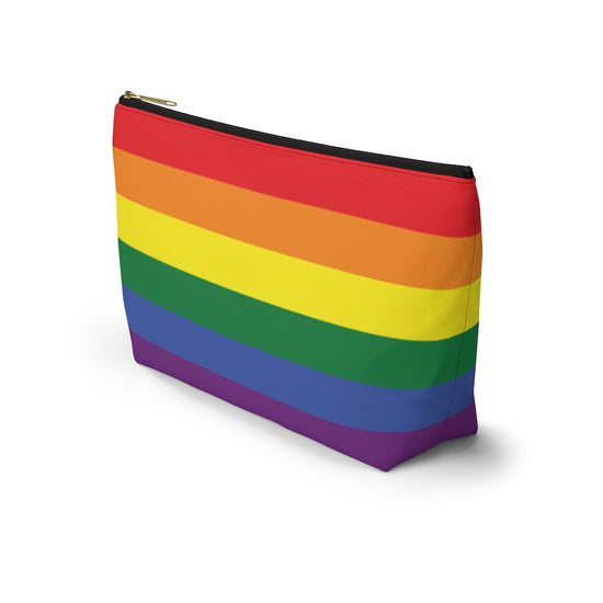 Personalized Rainbow Accessory Pouch w T-bottom