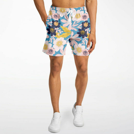 Blue Frisky Floral Fleece Shorts