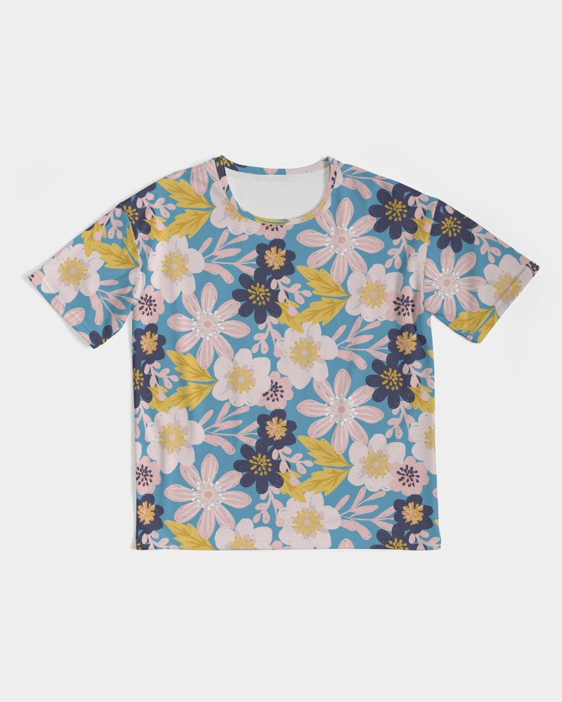 Blue Frisky Floral Men's Premium Heavyweight Tee