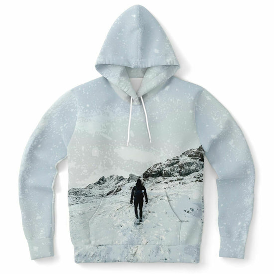 Snow Hiking Unisex Fleece Hoodie