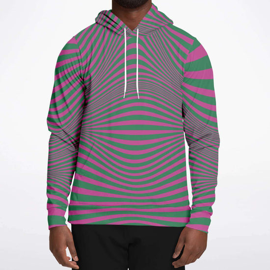 Fuchsia & Green Optical Unisex Hoodie