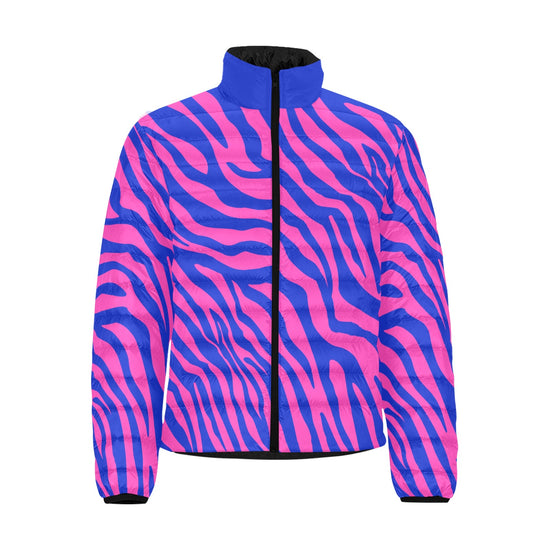 Load image into Gallery viewer, Electric Zebra Lightweight Puffer Jacket
