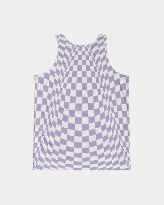 Purple Check Men's Tank