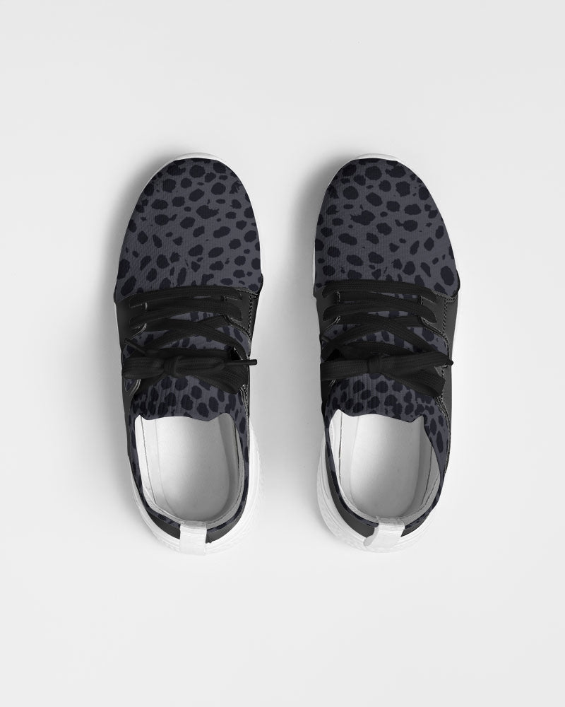 Cheetah Print Charcoal Men's Flyknit Sneaker