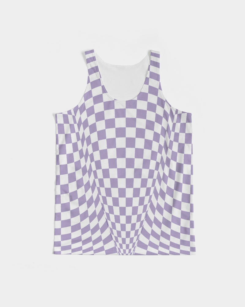 Purple Check Men's Tank