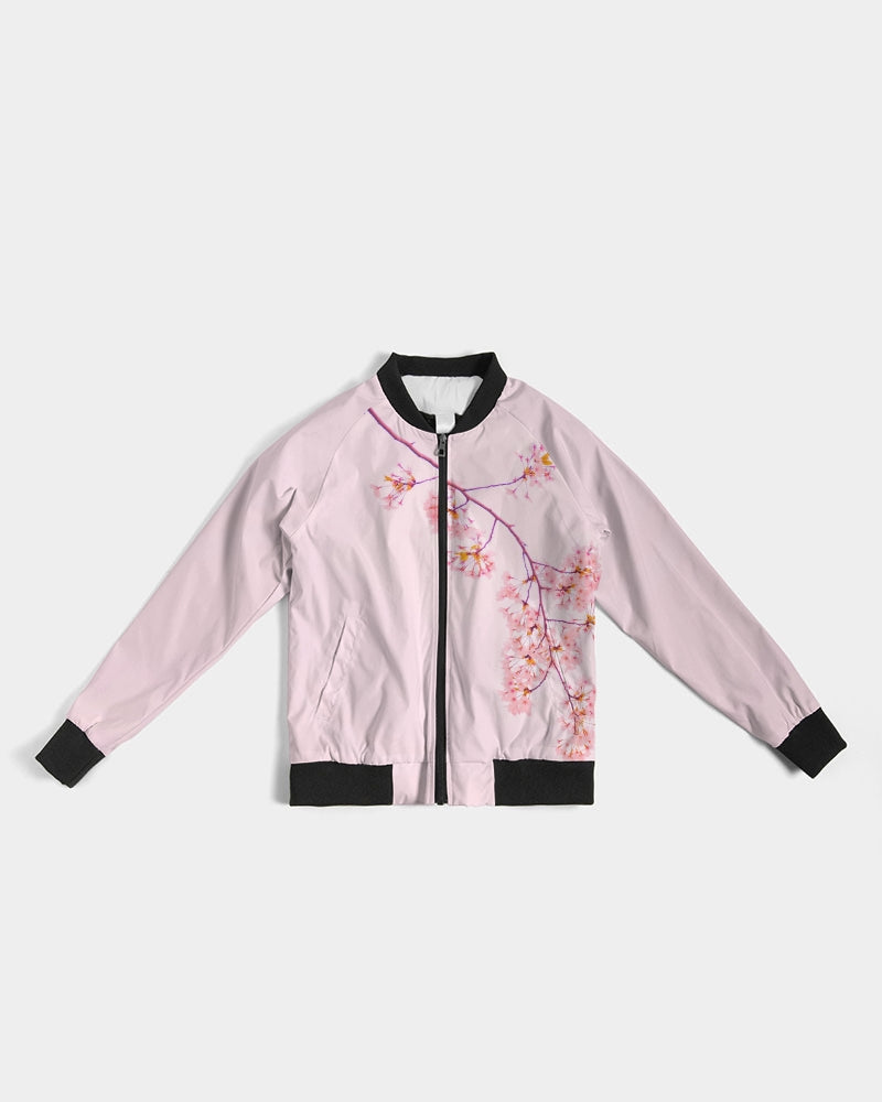Pink Cherry Blossom Women's Bomber Jacket