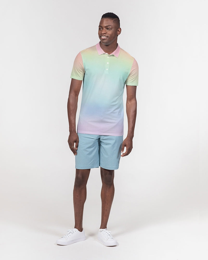 Soft Rainbow Slim Fit Short Sleeve Polo