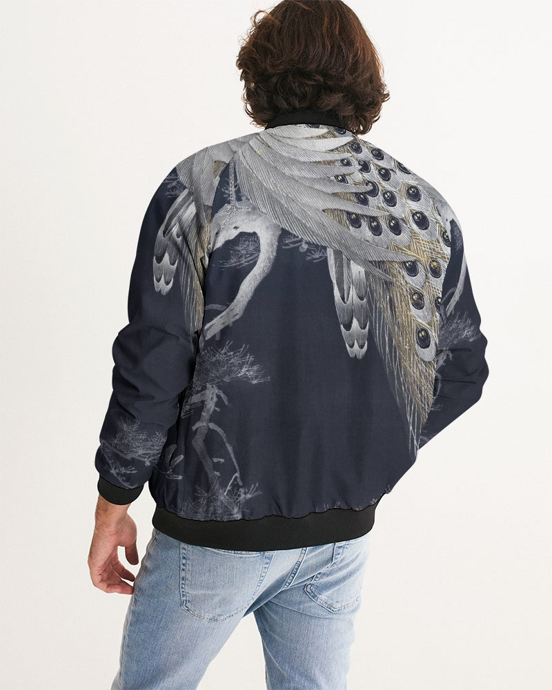 Load image into Gallery viewer, Perched Peacocks Men&amp;#39;s Bomber Jacket
