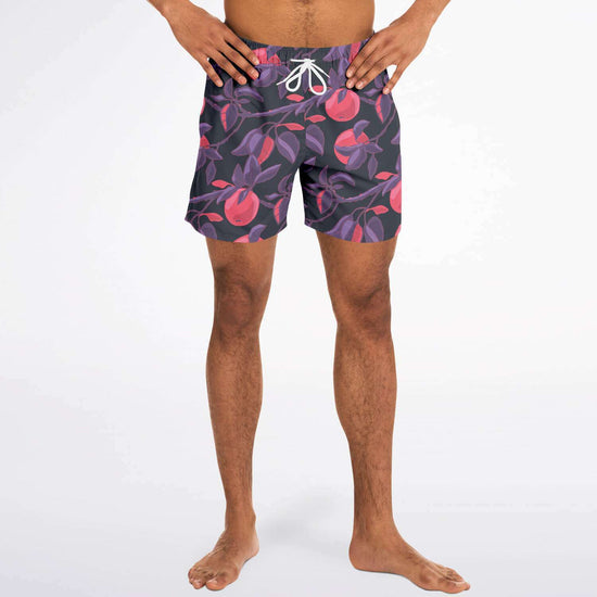 Fruit Tree Swim Shorts in Red/Charcoal