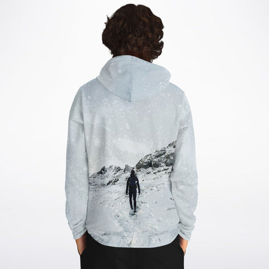 Snow Hiking Unisex Fleece Hoodie