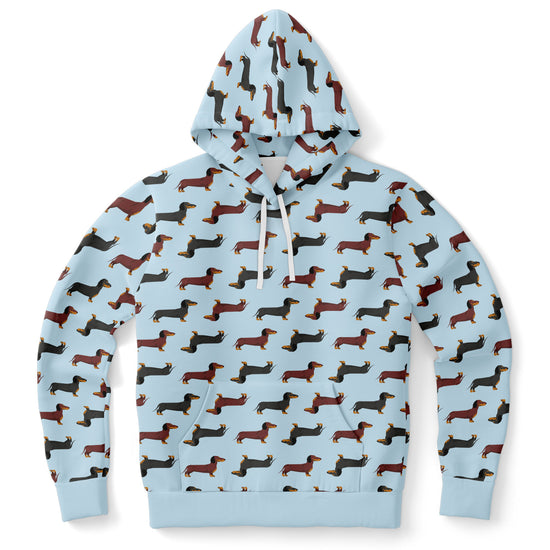 Dachshund Lovers Unisex Hoodie in Blue