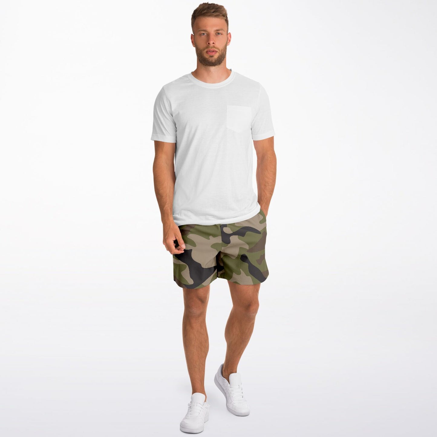 Woodland Camo Fleece Shorts