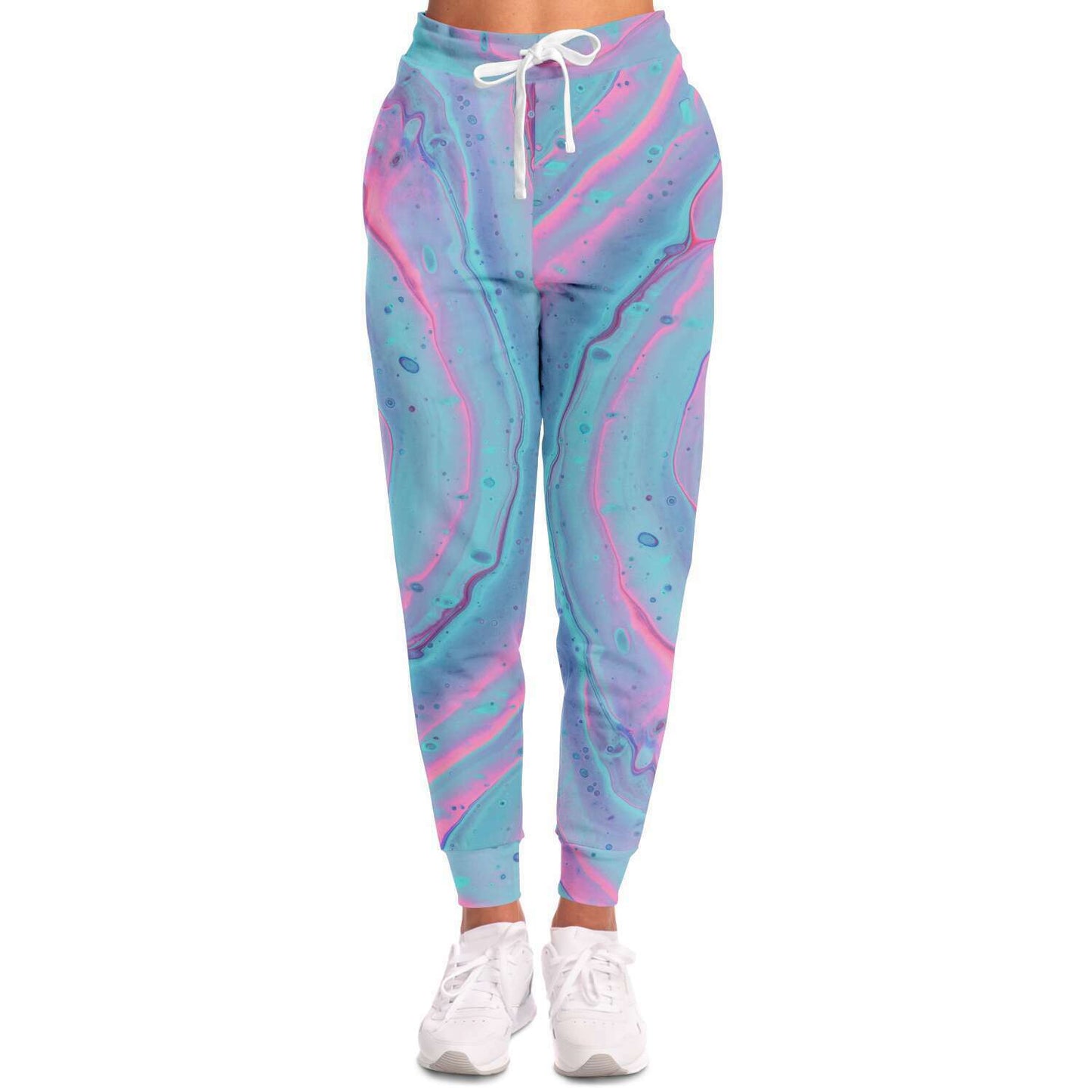 Marshmallow Marbled Unisex Fleece Joggers