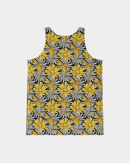 Yellow Pop Floral Men's Tank