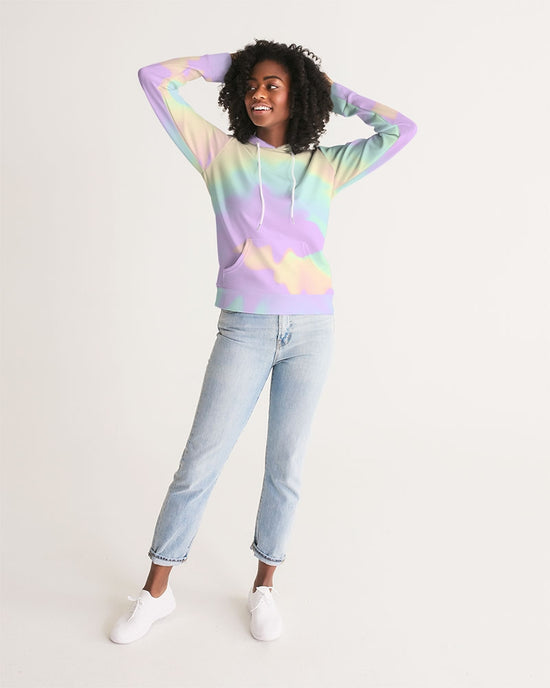 Load image into Gallery viewer, Lilac Mint Tie Dye Women&amp;#39;s Hoodie
