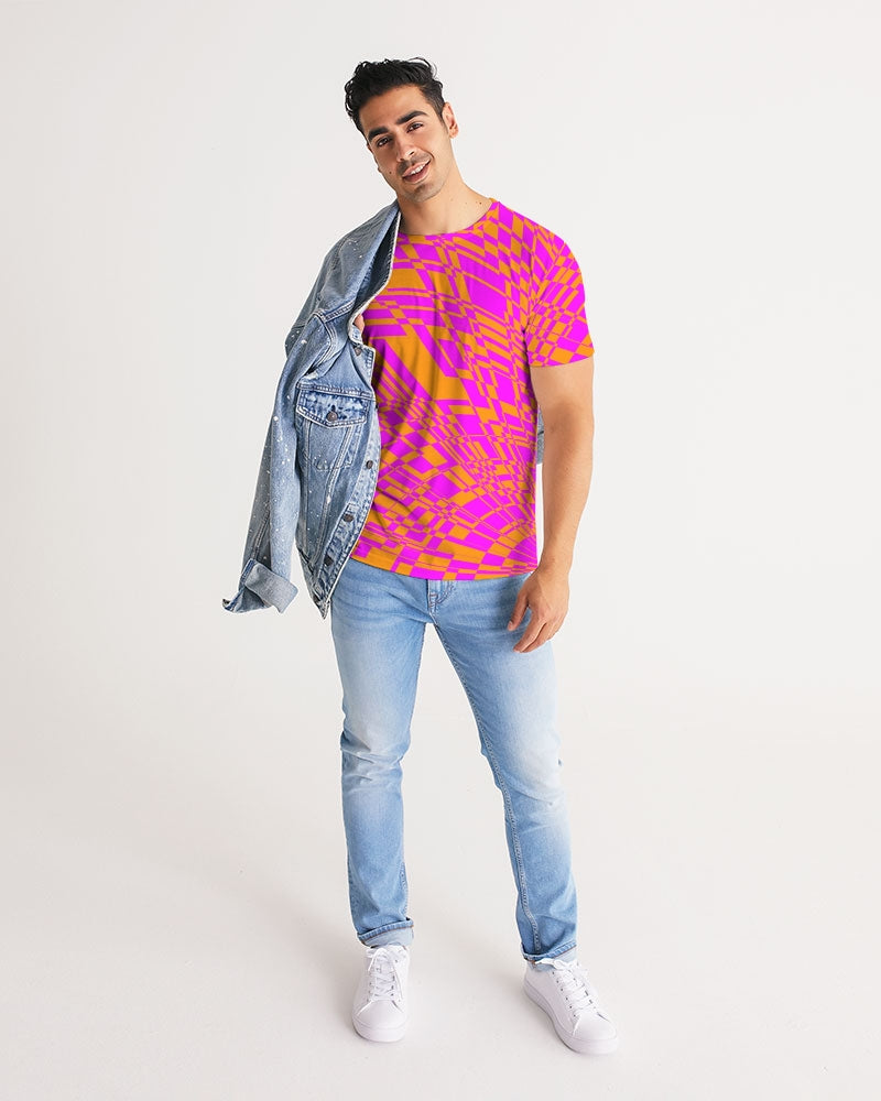 Fuchsia & Orange Warp Men's Tee