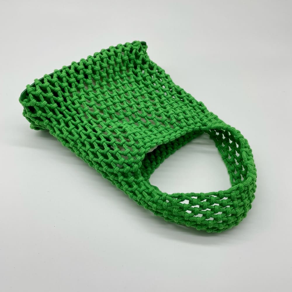 Summer Crochet Tote Bag in Green