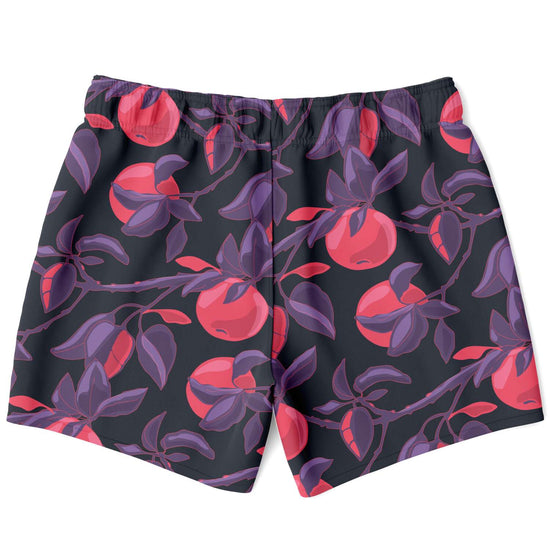 Fruit Tree Swim Shorts in Red/Charcoal