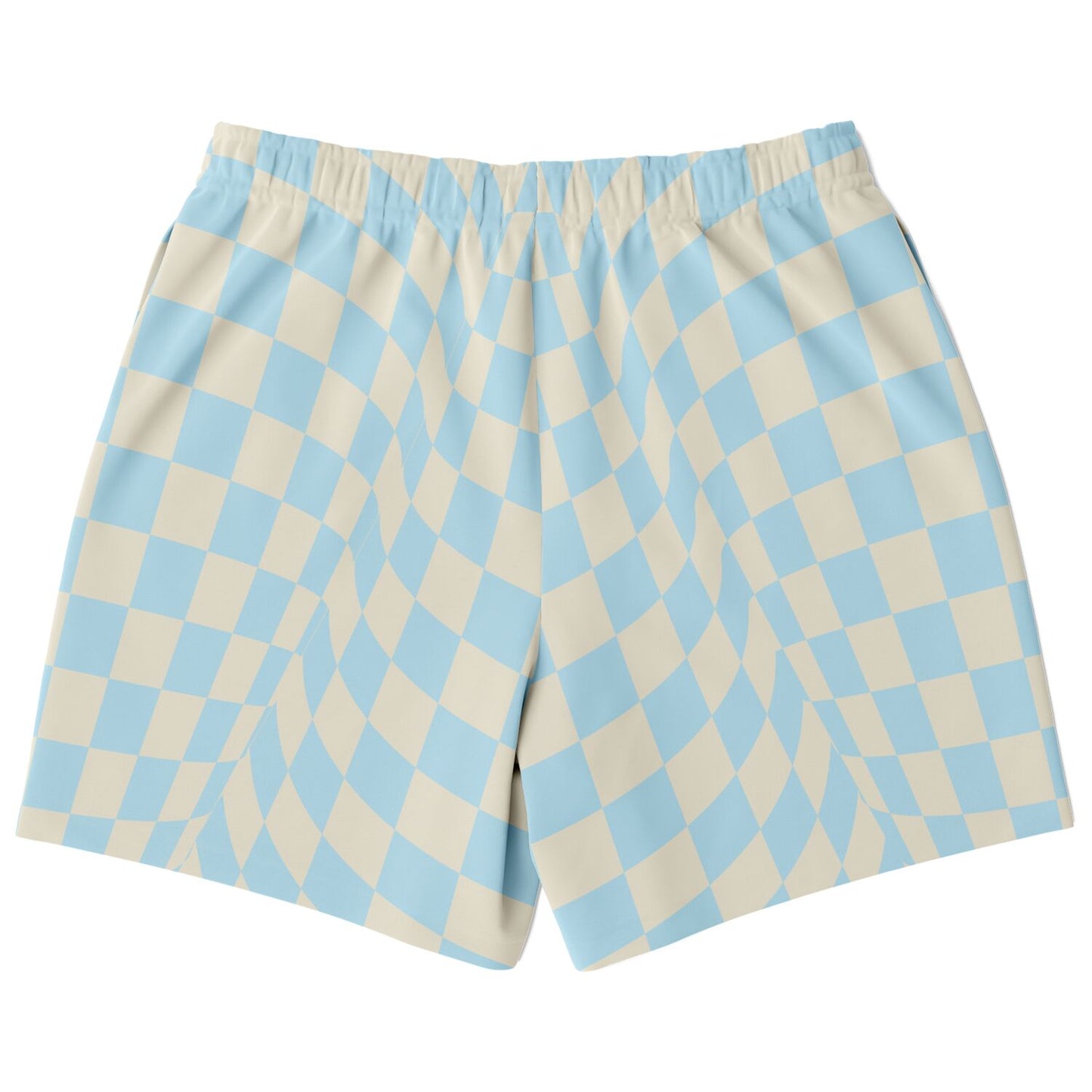 Blue & Vanilla Check Fleece Shorts