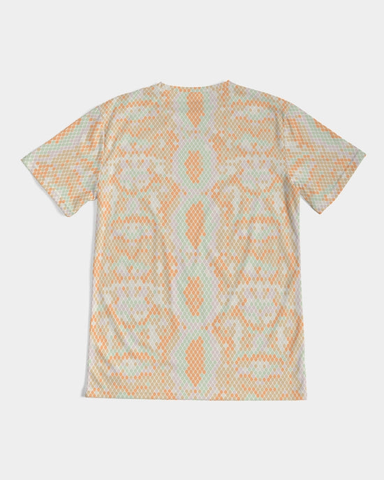 Green & Orange Snake Print Men's Tee