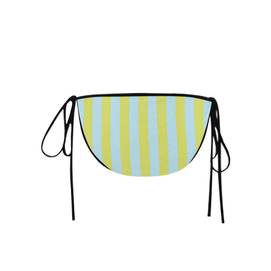 Blue Lime Stripes Bikini Bottom