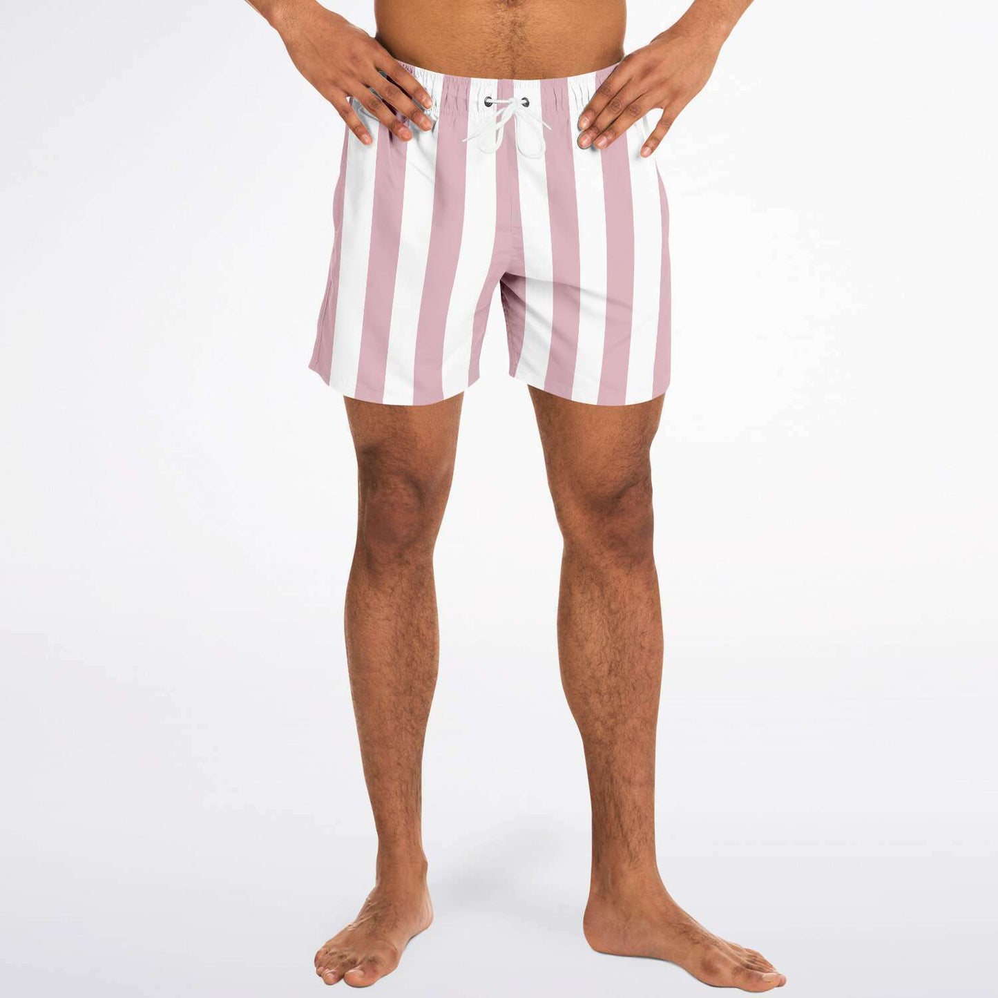 Blossom Pink Stripe Swim Shorts