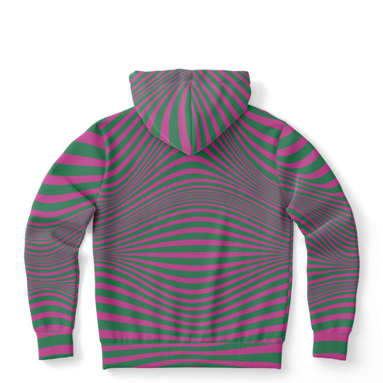 Fuchsia & Green Optical Unisex Hoodie